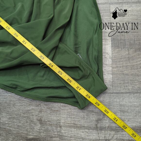 Blooming Jelly Lace Up Ruffle Shoulder One Piece Swimsuit Size M - Picture 6 of 7